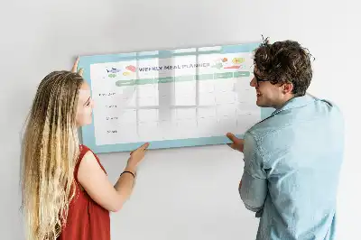 Planificateur de repas magnétique tableau pour dessiner