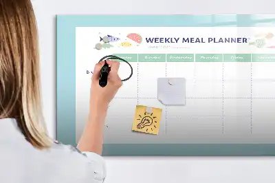 Planificateur de repas magnétique tableau pour dessiner