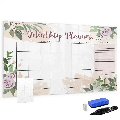Tableau magnétique pour dessiner avec motif de roses
