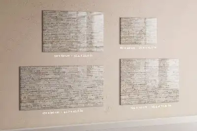 Tableau magnétique à dessiner motif mur de briques