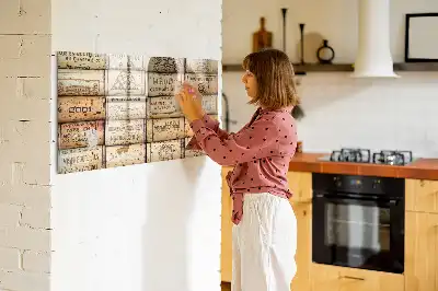 Tableau magnétique pour dessiner représentant des bouchons de vin
