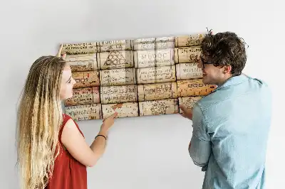Tableau magnétique pour dessiner représentant des bouchons de vin