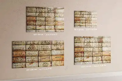 Tableau magnétique pour dessiner représentant des bouchons de vin