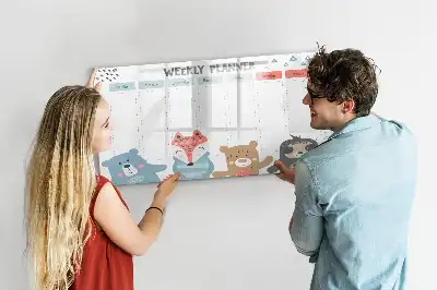 Tableau magnétique à dessiner emplois du temps hebdomadaires
