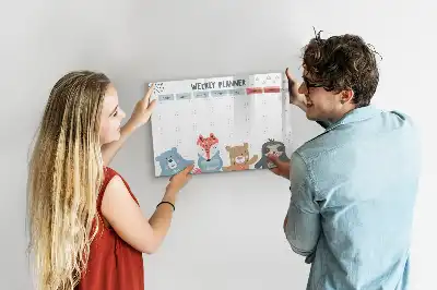 Tableau magnétique à dessiner emplois du temps hebdomadaires