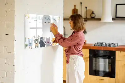 Tableau magnétique pour dessiner planificateur hebdomadaire pour enfants
