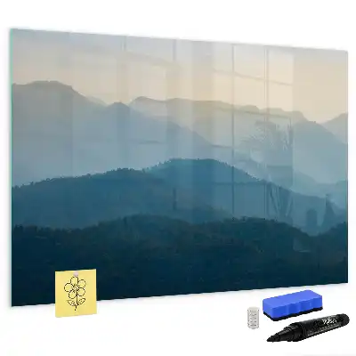 Tableau magnétique pour dessiner motif abstraction de paysage