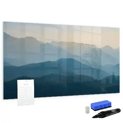 Tableau magnétique pour dessiner motif abstraction de paysage