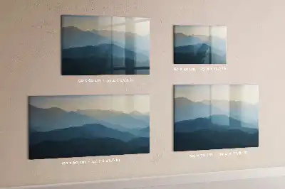 Tableau magnétique pour dessiner motif abstraction de paysage