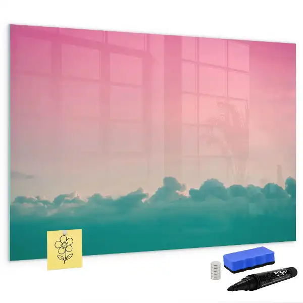 Tableau magnétique à dessiner motif ciel en dégradé