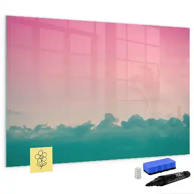 Tableau magnétique à dessiner motif ciel en dégradé