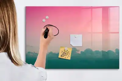 Tableau magnétique à dessiner motif ciel en dégradé