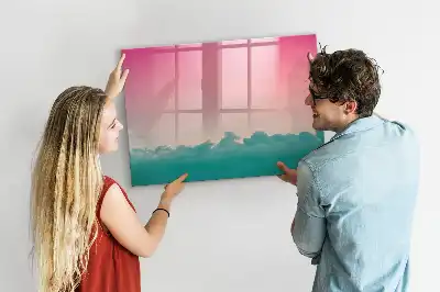 Tableau magnétique à dessiner motif ciel en dégradé