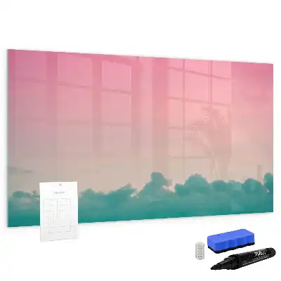 Tableau magnétique à dessiner motif ciel en dégradé
