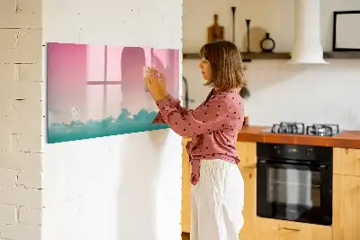 Tableau magnétique à dessiner motif ciel en dégradé