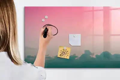 Tableau magnétique à dessiner motif ciel en dégradé