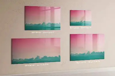 Tableau magnétique à dessiner motif ciel en dégradé