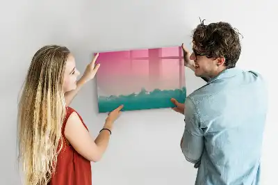 Tableau magnétique à dessiner motif ciel en dégradé