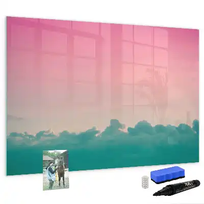 Tableau magnétique à dessiner motif ciel en dégradé