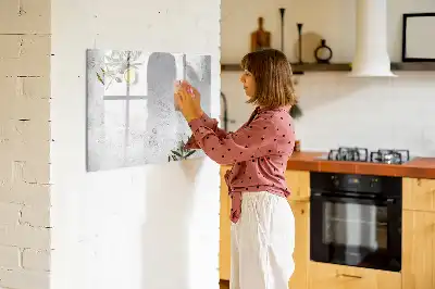 Tableau magnétique pour dessiner motif olives minimalistes