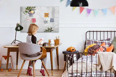 Tableau magnétique pour dessiner motif olives minimalistes