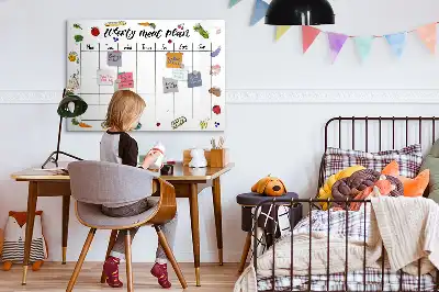 Planificateur de repas hebdomadaire tableau magnétique pour dessiner