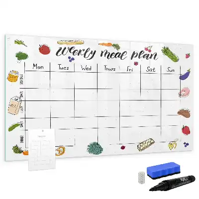 Planificateur de repas hebdomadaire tableau magnétique pour dessiner