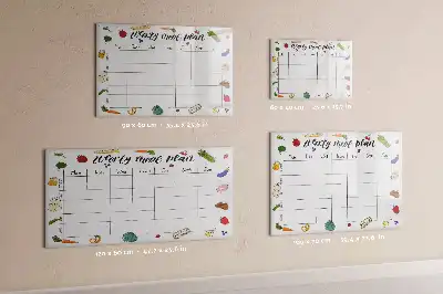 Planificateur de repas hebdomadaire tableau magnétique pour dessiner