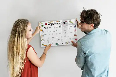 Planificateur de repas hebdomadaire tableau magnétique pour dessiner