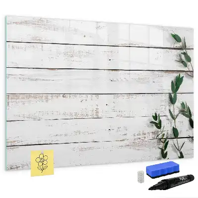 Tableau magnétique pour dessiner en planches de bois