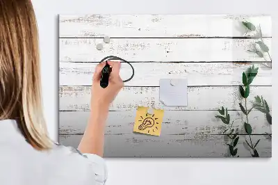 Tableau magnétique pour dessiner en planches de bois