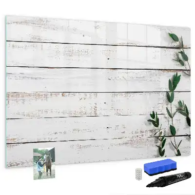 Tableau magnétique pour dessiner en planches de bois