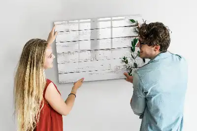 Tableau magnétique pour dessiner en planches de bois