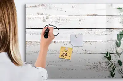 Tableau magnétique pour dessiner en planches de bois