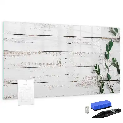 Tableau magnétique pour dessiner en planches de bois