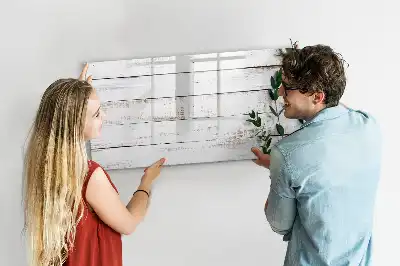 Tableau magnétique pour dessiner en planches de bois