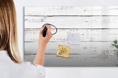 Tableau magnétique pour dessiner en planches de bois