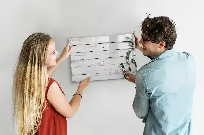 Tableau magnétique pour dessiner en planches de bois
