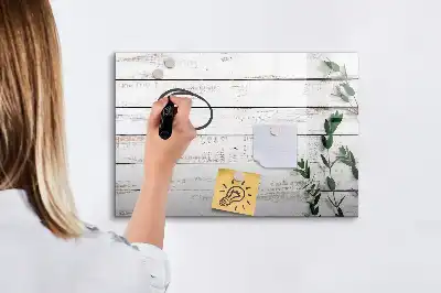 Tableau magnétique pour dessiner en planches de bois
