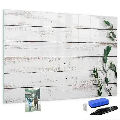 Tableau magnétique pour dessiner en planches de bois