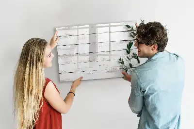Tableau magnétique pour dessiner en planches de bois