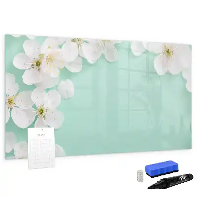 Tableau magnétique à dessiner motif marguerites flottantes