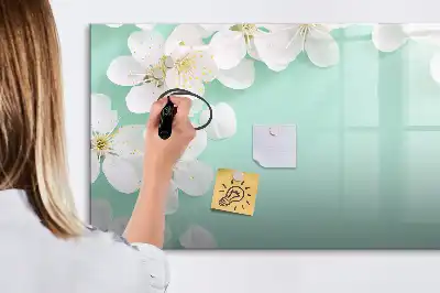 Tableau magnétique à dessiner motif marguerites flottantes