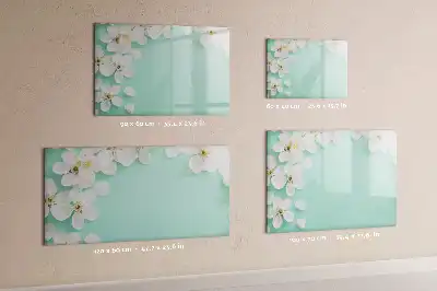 Tableau magnétique à dessiner motif marguerites flottantes