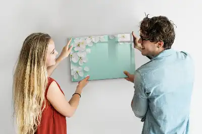 Tableau magnétique à dessiner motif marguerites flottantes