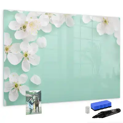 Tableau magnétique à dessiner motif marguerites flottantes