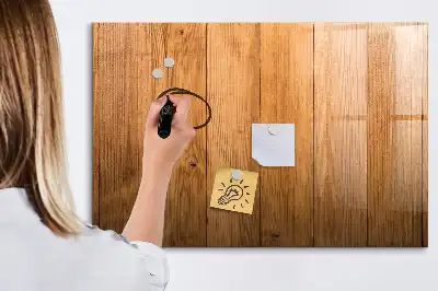Tableau magnétique pour dessiner en planches de bois