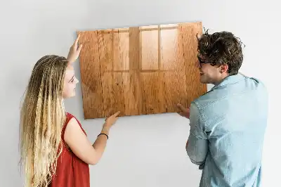 Tableau magnétique pour dessiner en planches de bois