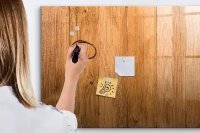 Tableau magnétique pour dessiner en planches de bois