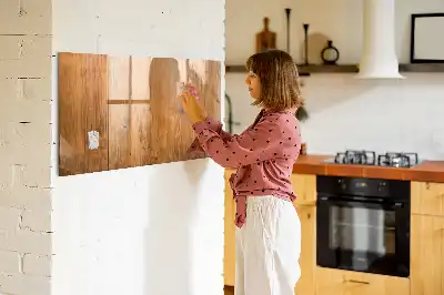 Tableau magnétique pour dessiner en planches de bois